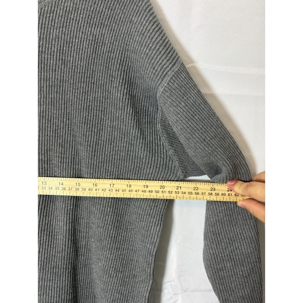 Eddie Bauer Men's Grey Ribbed Knit Cotton Pullover Crewneck Tall Large - Picture 10 of 14